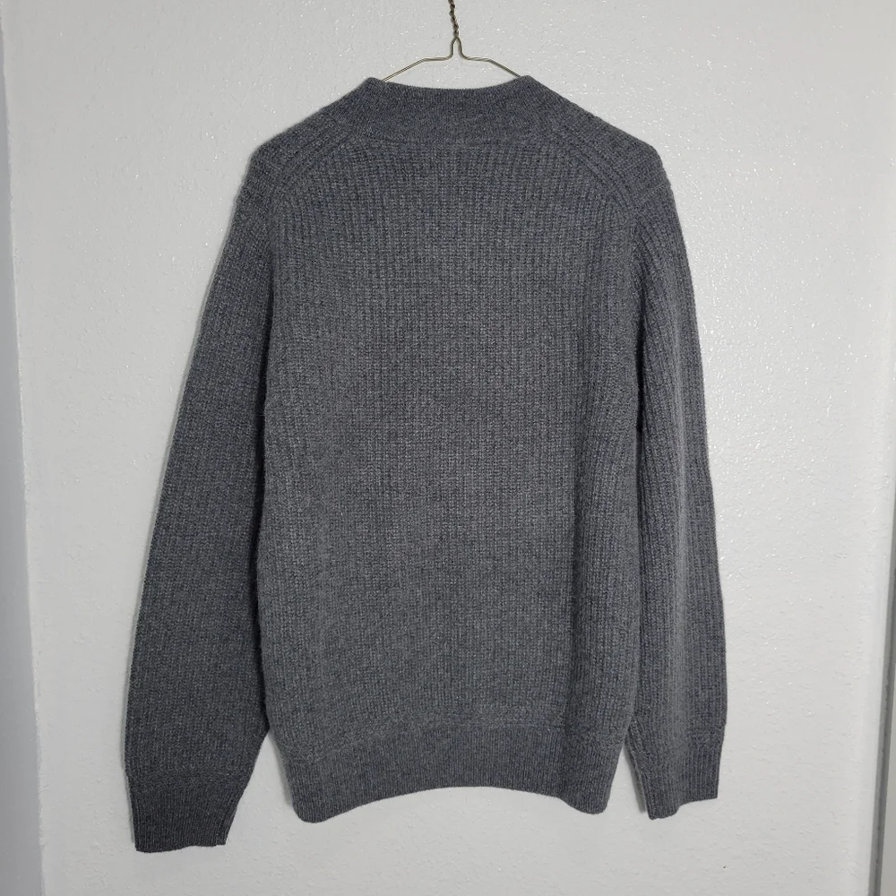 J Crew Men's Cashmere ribbed mockneck sweater CB606 $268 Retail Size S NWT